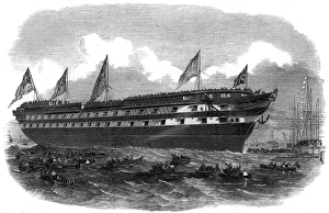 Launch of the Hannibal steamship, 1854 Launch of the Hannibal steamship, 1854