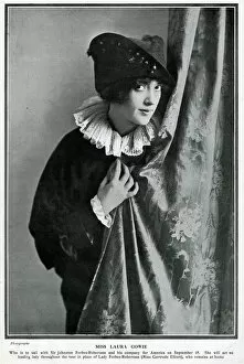 Laura Cowie, actress, in costume