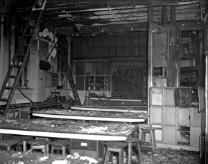 LCC-LFB Aftermath of school fire, Archway LCC-LFB Aftermath of school fire, Archway