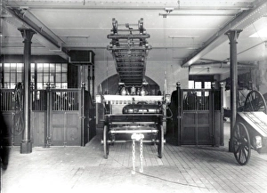 London Fire Brigade Museum Gallery: LCC-MFB Escape cart standing ready in station