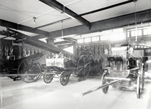 London Fire Brigade Museum Gallery: LCC-MFB Fire station appliance room