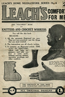 Leachs WW1 knitting booklet - Comforts for Men Leachs WW1 knitting booklet - Comforts for Men