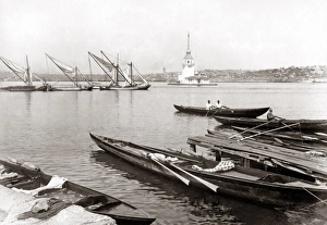 Leander Tower, Constantinople (Istanbul) Turkey, circa 1890 Leander Tower, Constantinople (Istanbul) Turkey, circa 1890