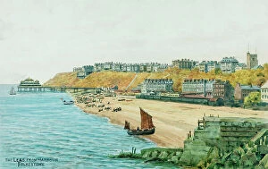 Alfred Collection: The Leas, Folkestone, Kent, viewed from the Harbour