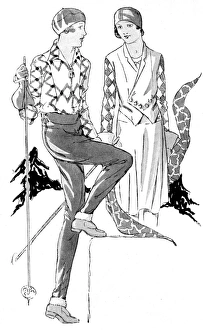 Sportswear Gallery: Leathercraft fashions for winter sports, 1930