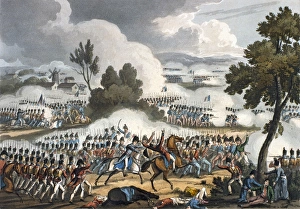 The Left Wing of the British Army in action, at Waterloo The Left Wing of the British Army in action, at Waterloo