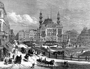 Leicester Square, London, 1874 Leicester Square, London, 1874