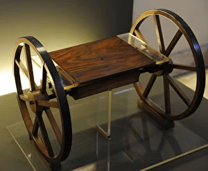 Atlanticus Gallery: Leonardesque model. Wagon axle. Codex Atlanticus by Leonardo