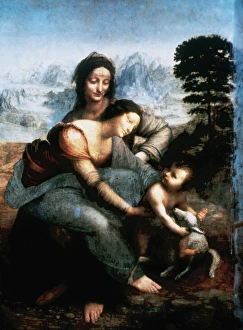 Leonardo da Vinci (1452-1519). The Virgin and Child with Sai Leonardo da Vinci (1452-1519). The Virgin and Child with Sai
