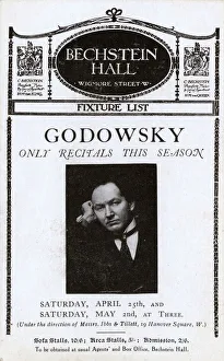 Leopold Godowsky performing at the Bechstein Halll, London Leopold Godowsky performing at the Bechstein Halll, London