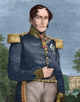 Leopold I (1790-1865). Engraving. Colored Leopold I (1790-1865). Engraving. Colored