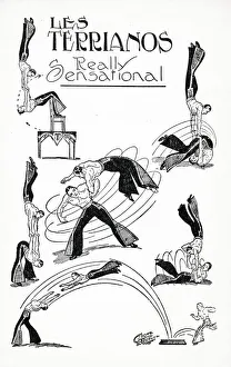 Les Terrianos, acrobatic troupe, really sensational Date: 1934 Les Terrianos, acrobatic troupe, really sensational Date: 1934