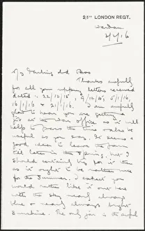 Letter from Albert Auerbach from Camp Wardan, Egypt, WW1 Letter from Albert Auerbach from Camp Wardan, Egypt, WW1