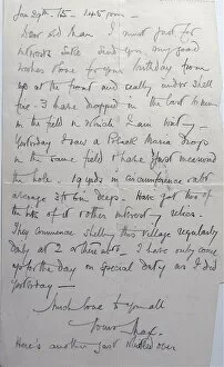 Letter from Firminy, near Dunkirk, WW1