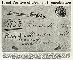 Postmark Gallery: Letter returned to sender, WW1