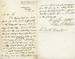 Letter from William Prime Marshall to Walter Raleigh Browne Letter from William Prime Marshall to Walter Raleigh Browne