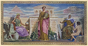 Library of Congress Mural - Mosaic Panels - History Library of Congress Mural - Mosaic Panels - History