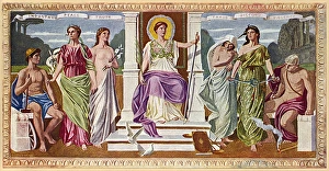 Library of Congress Mural - Mosaic Panels - Law Library of Congress Mural - Mosaic Panels - Law
