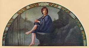 Library of Congress Mural - Wordsworths Boy of Winander Library of Congress Mural - Wordsworths Boy of Winander