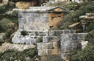 LIBYA. AKHDAR. Shahhat. Cyrene. Tomb. Roman art LIBYA. AKHDAR. Shahhat. Cyrene. Tomb. Roman art