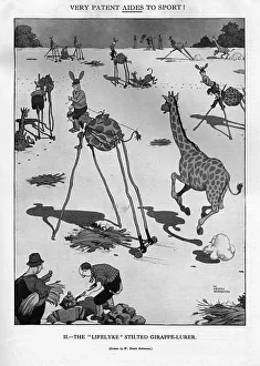 The Lifelyke stilted giraffe lurer by Heath Robinson The Lifelyke stilted giraffe lurer by Heath Robinson
