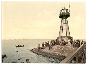 The lighthouse, Neufahrwasser, West Prussia, Germany (i.e The lighthouse, Neufahrwasser, West Prussia, Germany (i.e