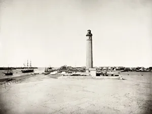 Lighthouse at Port Said on the Suez Canal, Egypt Lighthouse at Port Said on the Suez Canal, Egypt