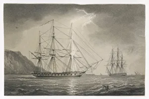 Sailing Ships Gallery: Lightning and Ship 2