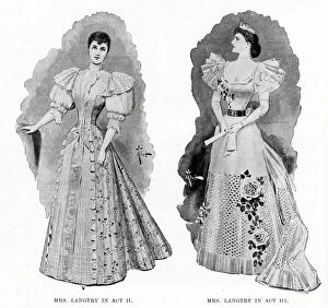 Lily Langtry in A Society Butterfly - gowns by Worth