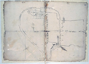 <b class=qtipBold><figcaption>Limerick</figcaption></b><br>Hand drawn map of Limerick, Ireland, c. 1603 Date: c. 1603<br><em>© Mary Evans / National Archives</em> Limerick
