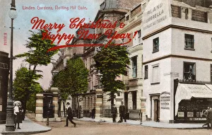 Linden Gardens, Notting Hill Gate, London - Christmas Card Linden Gardens, Notting Hill Gate, London - Christmas Card