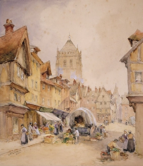 <b class=qtipBold><figcaption>Lisieux, Normandy</figcaption></b><br>Lisieux, Normandy. McGuinness, William Bingham 1849-1928. Date:<br><em>© National Museums NI / MARY EVANS</em> Lisieux, Normandy