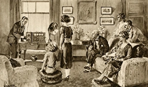 Listening to music transmitted by wireless from Holland Listening to music transmitted by wireless from Holland