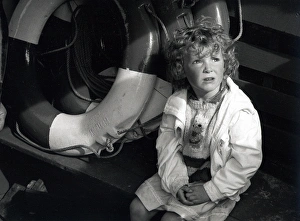 Little girl on a ferry boat, Scotland Little girl on a ferry boat, Scotland