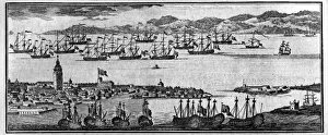 <b class=qtipBold><figcaption>Liverpool 1747</figcaption></b><br>View of Liverpool, from a book of Naval Instructions, 1747 Date: 1747<br><em>© Mary Evans / National Archives</em> Liverpool 1747
