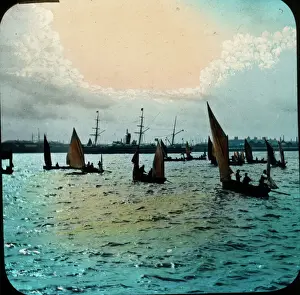 River Mersey Prints: Liverpool - On the Mersey Print, circa 1900
