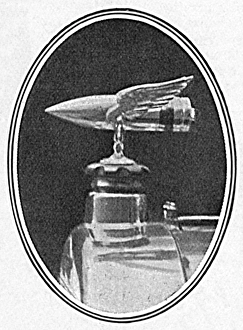 Lloyd Georges car mascot in shape of a shell, WW1 Lloyd Georges car mascot in shape of a shell, WW1