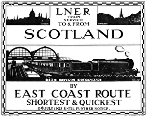 LNER to Scotland advert designed by H. L. Oakley LNER to Scotland advert designed by H. L. Oakley