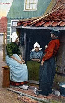Local Folk at Volendam, The Netherlands Local Folk at Volendam, The Netherlands
