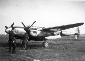 <b class=qtipBold><figcaption>Lockheed P-38 Lightning</figcaption></b><br>Lockheed P-38 Lightning. Date:<br><em>© The Royal Aeronautical Society (National Aerospace Library) / Mary Evans Picture Library</em> Lockheed P-38 Lightning