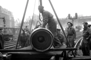 The London Blitz Prints: Blitz in London - Bomb Disposal at Charing Cross Print