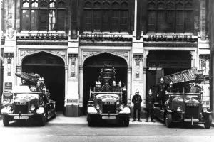 Firefighter Prints: London Fire Brigade Bishopsgate Fire Station Print