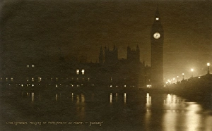 London - Houses of Parliament by moonlight London - Houses of Parliament by moonlight
