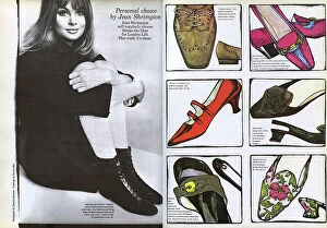 Images Dated 27th August 2015: London Life - Fashion pages by Jean Shrimpton, 1965