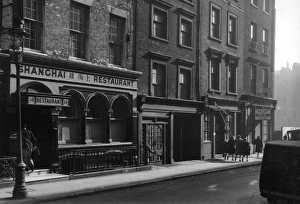 London street scene with Shanghai Restaurant London street scene with Shanghai Restaurant