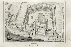 London Tower, facsimile from an engraving of London Tower, facsimile from an engraving of