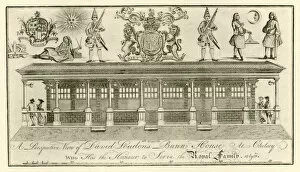 1750s Gallery: London Trade Card - Bun House at Chelsea
