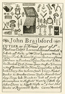 London Trade Card - John Brailsford, Cutler London Trade Card - John Brailsford, Cutler