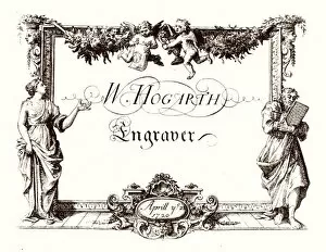 London Trade Card - William Hogarth, engraver