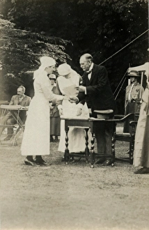 Lord Harris with Hannah Powell-Cotton Lord Harris with Hannah Powell-Cotton